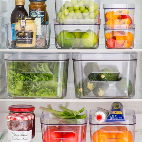 fridge storage boxes with lids